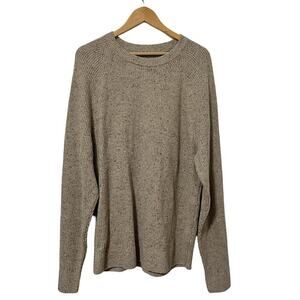 Abercrombie &‎ Fitch Mens Wool Blend Ribbed Sweater Size XXL Fisherman Neutral